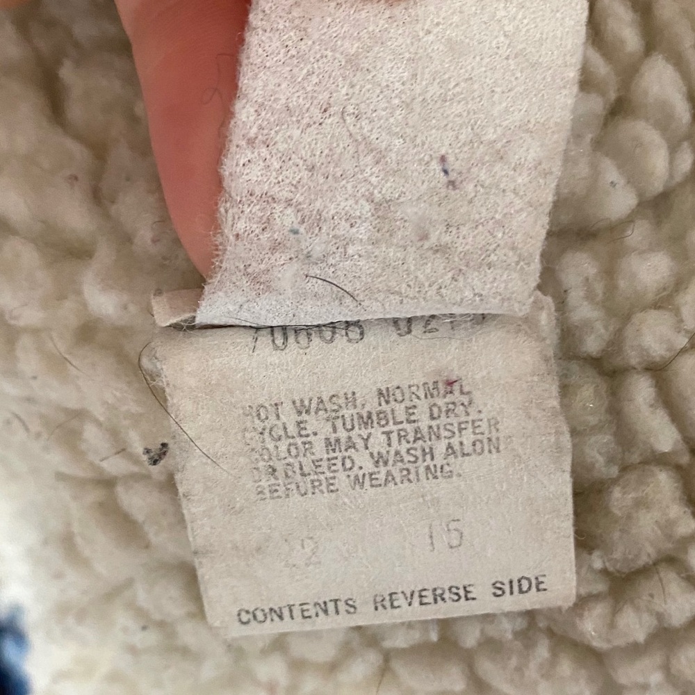 Vintage LEVIS Sherpa Lined Jean Jacket Unisex USA - Picture 11 of 14